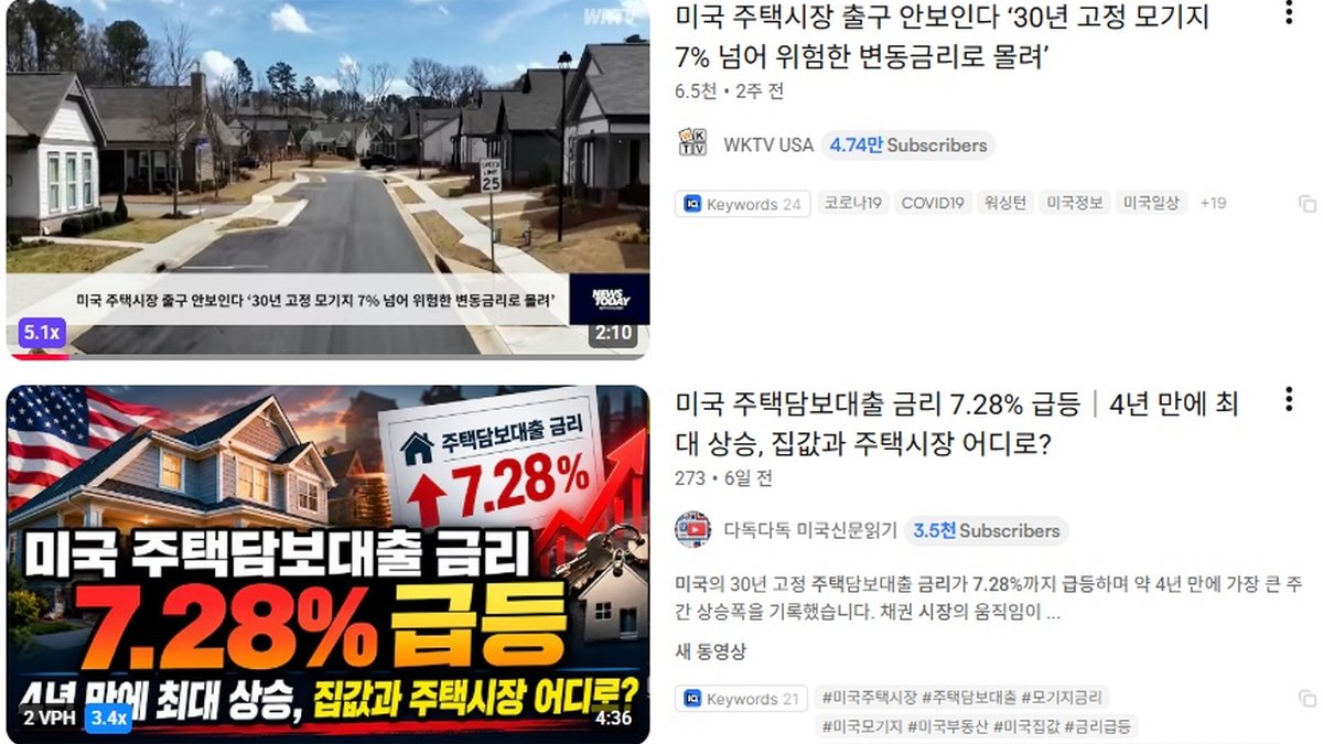 미국 주택시장 다시 흔들리나… 모기지 금리 7.28%로 급등