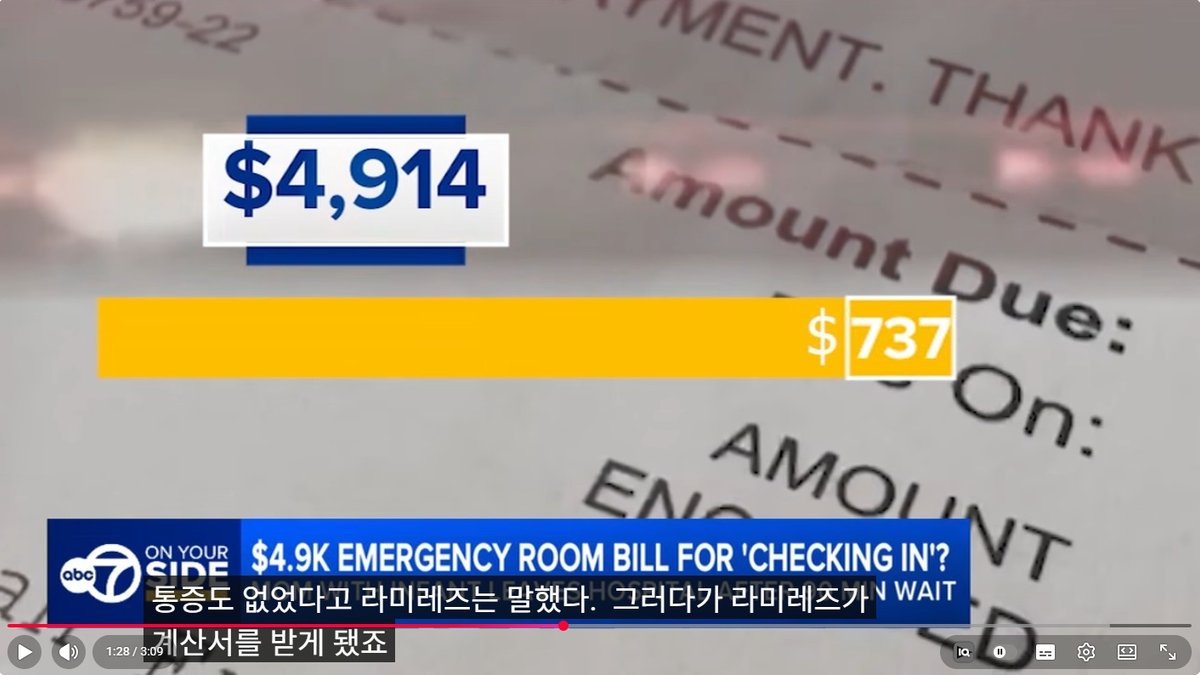 90분 대기하다 진료도 못 받고 돌아왔는데 '4,900달러 청구서'… 응급실 시설 이용료 논란