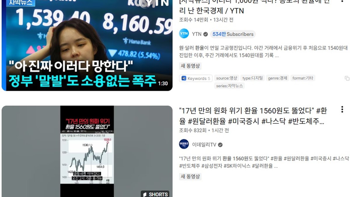 원/달러 환율, 17년 만에 1,560원 돌파… '강달러' 파고에 금융시장 출렁