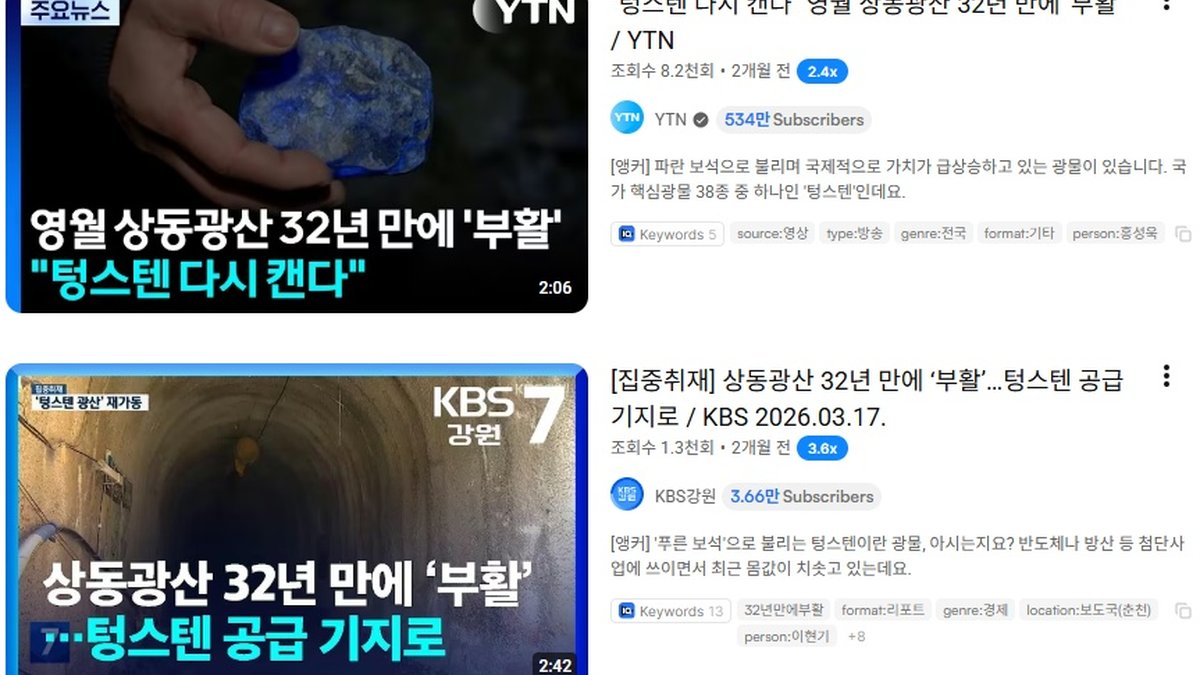 텅스텐 싹쓸이 나선 중국... 미사일 재고 바닥난 미국, 카즈흐·한국 새 공급처로 '찜'