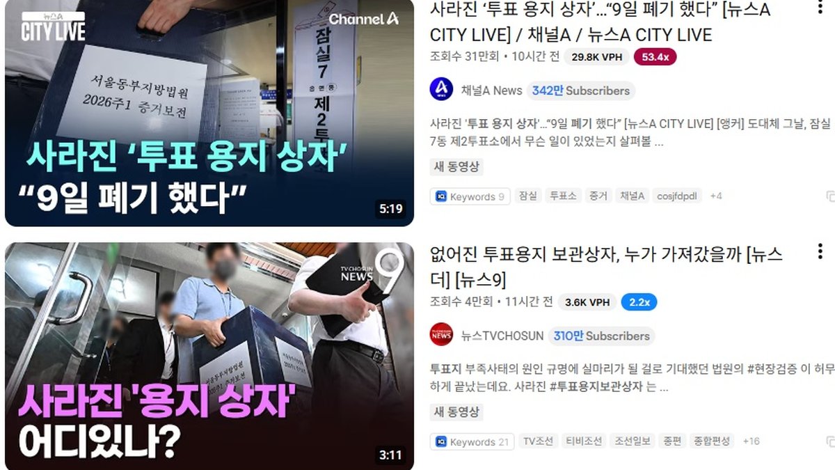증거보전 결정된 ‘핵심 물증’ 폐기… 선관위 “투표용지 보관 상자, 법적 보관 의무 없어”