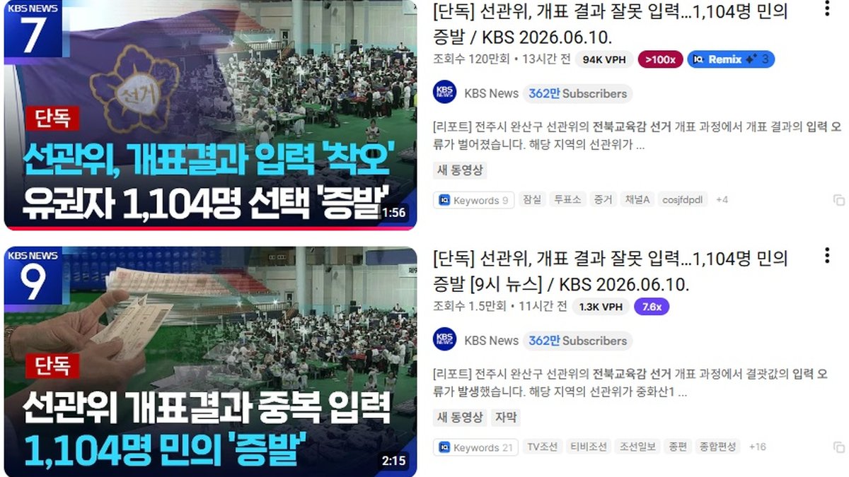 6·3 지방선거, ‘투표용지 부족’ 이어 ‘개표 입력 오류’까지… 선관위 관리 부실 다시 ‘도마’