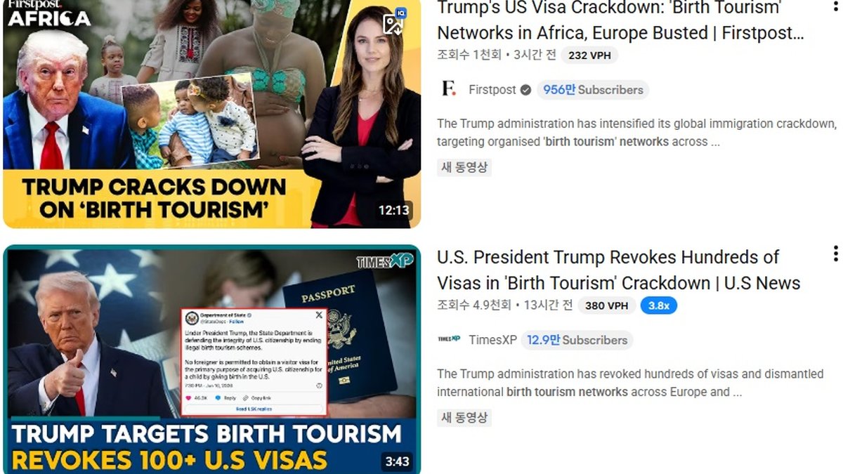 원정출산 알선 네트워크 적발… 비자 600여 건 무더기 취소